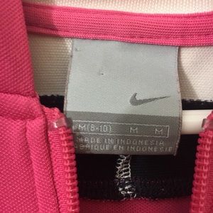 Pink nike kids zip up sweatshirt!!